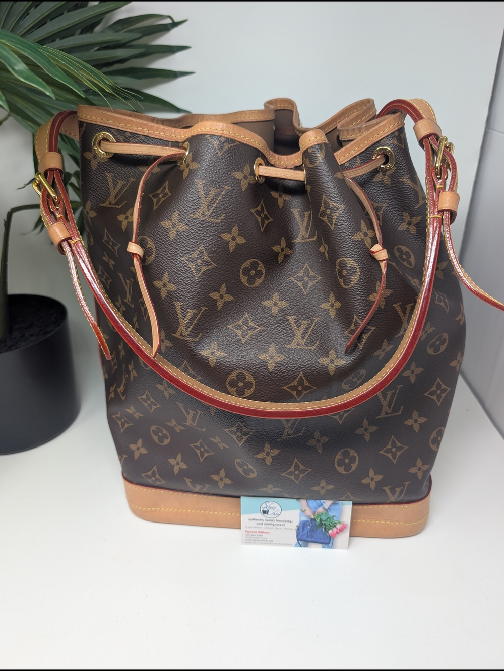 Louis Vuitton Brown‎ Monogram Noé Drawstring Bucket Bag